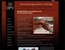 Tablet Screenshot of dressuurpaardenveiling.nl
